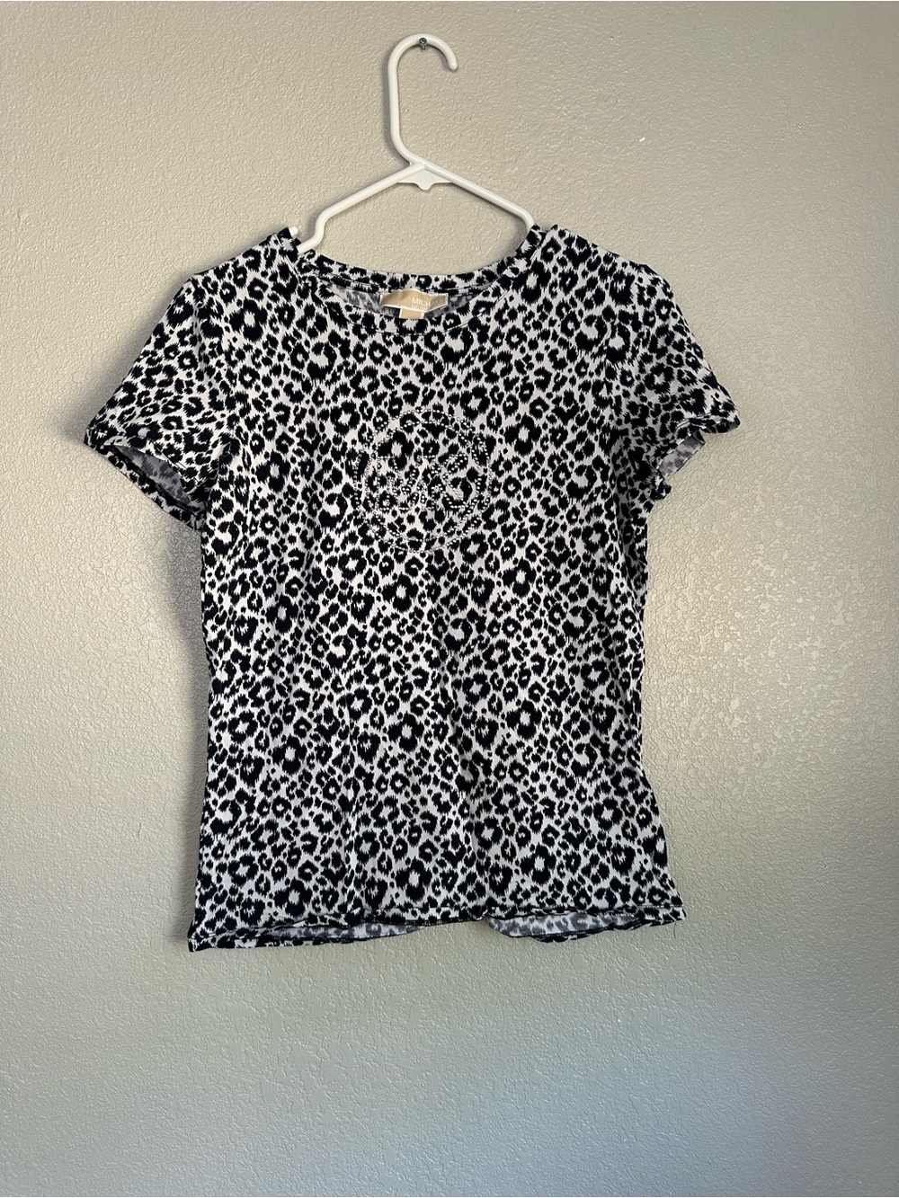 MICHAEL by Michael Kors Leopard Short Sleeve Top